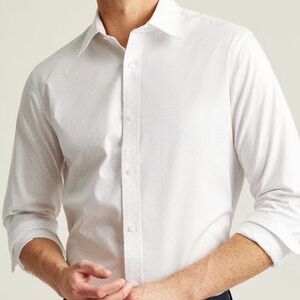 Bonobos Weekday Warrior Dress Shirt Pink Dots Standard 17x36